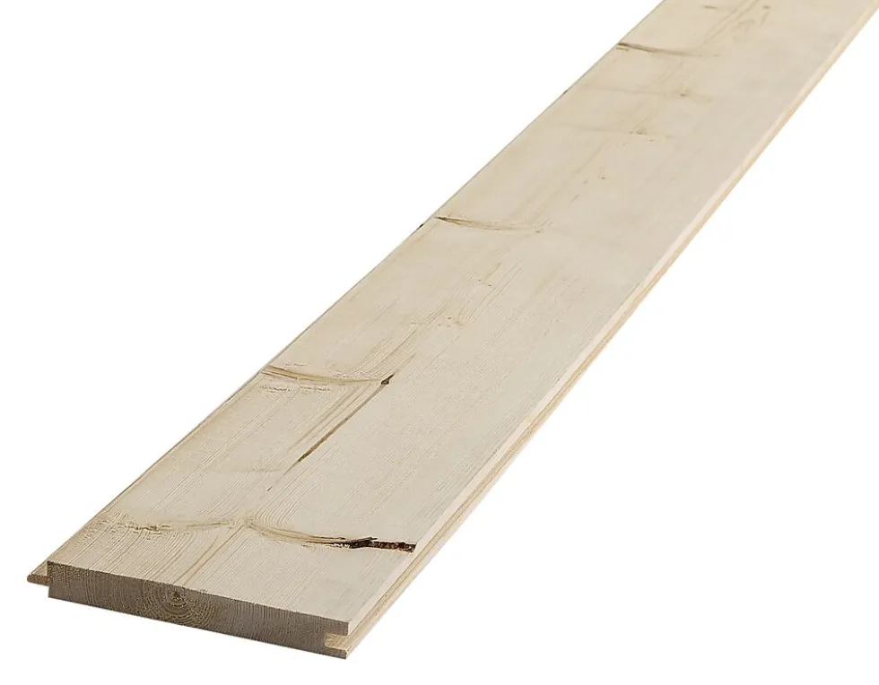 Underpanel ubehandlet gran/furu 15x120 mm