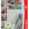 Universalplugg vinkel UX 8x50 mm R WH N 2 stk