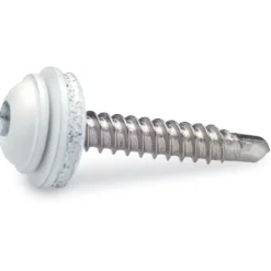 Vannbordskruer 4,2x25 mm hvit 100 stk