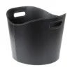 Vedkurv sort plast