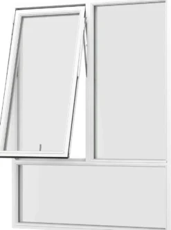 Vindu fk 96 (1,2) 9x12 fastkarm tre hvit