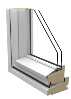 Vindu fk 96 (1,2) 9x12 fastkarm tre hvit