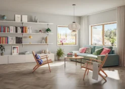 Vinylgulv 4m ancares herringbone grey rul25lm
