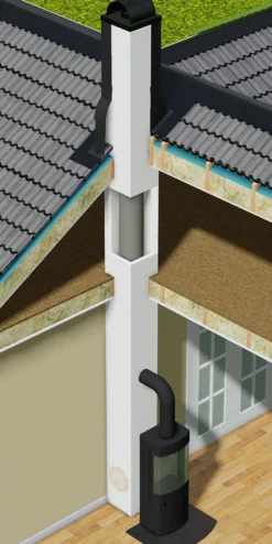 VisionLine panelpipe 7,2 m ferdig pipe til saltak