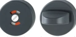 Vrider wc ledig/opptatt black matt rød og hvit indikator