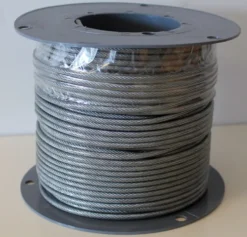 Wire pvc belagt 3-4mm, 100m spole