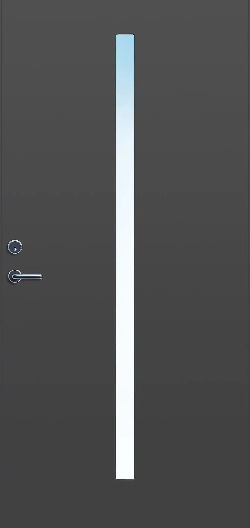 Ytterdør Forus 05 mørk grå høyre 110x210 cm