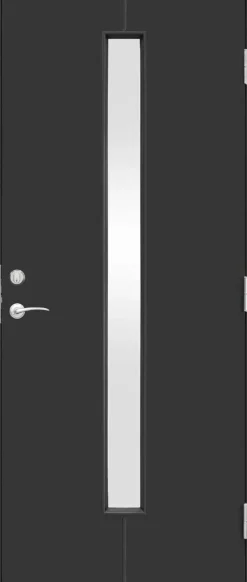 Ytterdør Linnea Pluss 100x210 cm dempet sort venstre